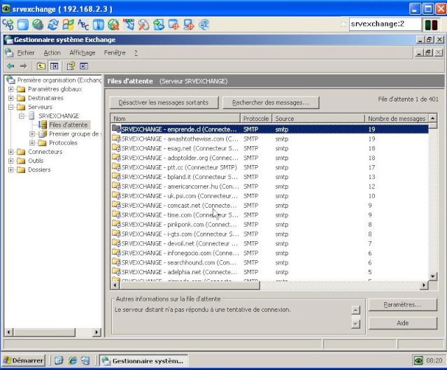 serveur dns rencontre un probleme