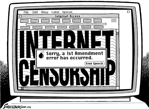Protestation contre la censure d'internet