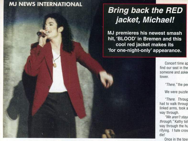 Michael jackson blood on deals the dance floor jacket