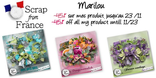 promo boutique SFF de Marilou - 45 % jusqu'au 23/11/2012