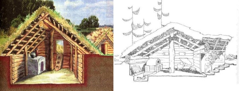 Как сделать макет дома древней славян