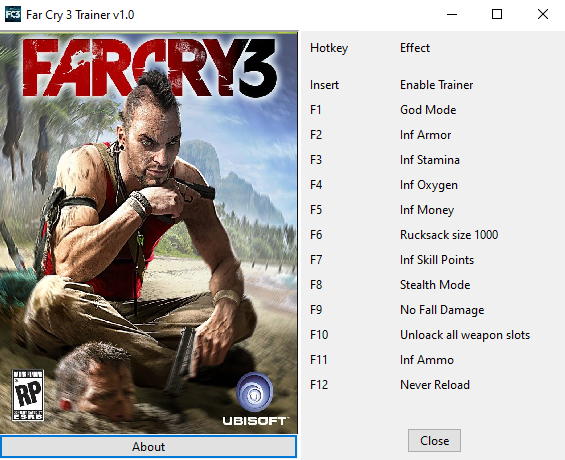 far cry 3 trainer pc v 0.1.0.1